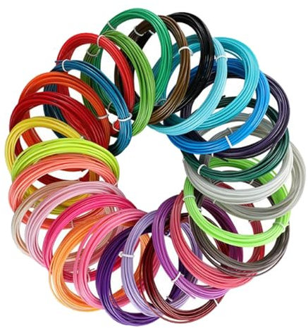 10 Farben 3D Pen Filament 3D Stift Filament PCL 1.75 mm 3D Stift Zubehör Fila ment 3D-Sti-ft Fila-ment Für Niedrige Temperaturen 5m Insgesamt 50m Zufällige Farbe