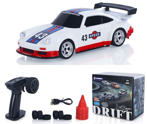 TOUCAN RC HOBBY 1/43 Racing Vehicles High Speed 2.4G Mini RC Drift Car 4WD Ready to Go Mini Car Model Radio Battery Lights