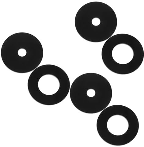 Tofficu 6pcs Router Base Plate Trimming Machine Insert Ring Router Table Insert Plate Woodworking Accessories