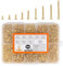 1660 Pcs M2 Tornillos para Madera, Tornillos Autorroscantes Autoperforantes, tTornillos de Cabeza Plana Cruzada, tTornillos de Cabeza Avellanada para Suelo Madera Modelismo(Dorados)