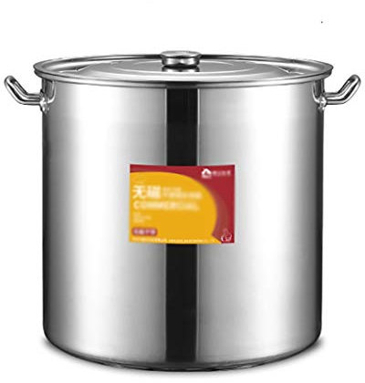 GXXINGIN Suppentopf, Suppeneimer/Wasservorratseimer/Weineimer aus Edelstahl 304 für Haushalt/Gewerbe, für Gasherd/Induktionsherd (Größe: 30 l)