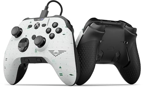 Scuf VALOR PRO COD Warzone (Light) Xbox-Controller mit Kabel – Anpassbare Rücken-Paddles, Sofort-Triggern, Hall-Effekt-Daumenstifte, Audio-Steuerungen – Xbox Series X|S, Xbox One, Windows PC