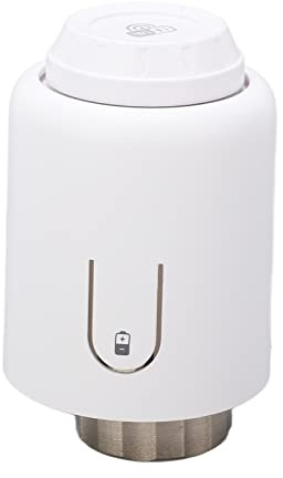 TIKATARER > > Termostato Intelligente, ABS, Display a LED, App e Vocale Termostati Intelligenti per la Valvola del Termostato di Radiatore Intelligente WiFi Home Set con 6