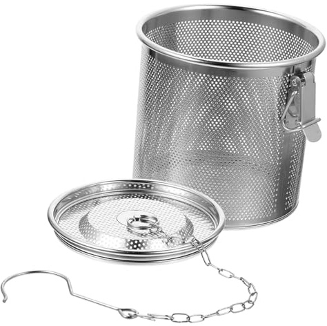 EPIGEIST Filtre à Assaisonnement Anti-fuite En Acier Inoxydable 13x13x13 Cm Infuseur Réutilisable Marmite Mijotée Plus Raide Passoire à Ragoût Professionnelle Cuisine Domestique