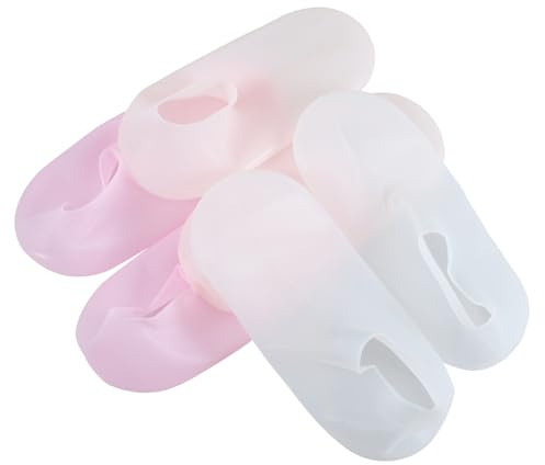 Garneck 3 Paar Silikon Fußüberzüge Feuchtigkeitsspendend Schutz Für Trockene Rissige Haut Unisex Fußpflege Socken Zuhause Reise Lotion Socken