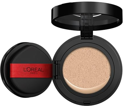 L'Oréal Paris Base de Maquillaje Infallible, Hasta 24H* de Duración, Fórmula Ligera y Transpirable, Inspirada en Belleza Coreana, Apta para Pieles Sensibles, Fresh Wear Cushion, Tono: 130