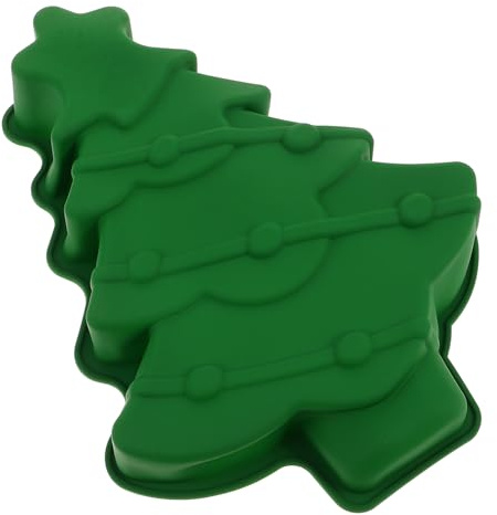 Didiseaon Christmas Tree Silicone Baking Mold Non-Stick Xmas Cake Mould DIY Festival Kitchen Supplies