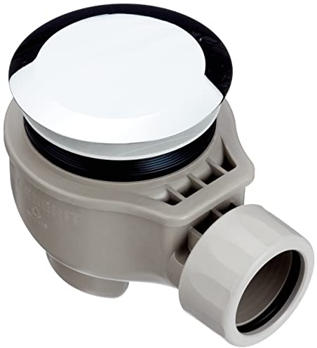 Geberit D62 Siphon für Duschwanne, mit Abflussdeckel:Durchschnitt 40 mm, verchromt glänzend, 150.689.21.1