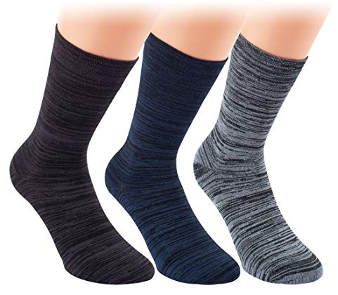 Vitasox Damen & Herren Socken Bambus - Viskose, Melange 3 oder 6 Paar, nahtlose weiche und atmungsaktive Socken für Alltag und Freizeit, soft am Fuß und ohne störende Naht