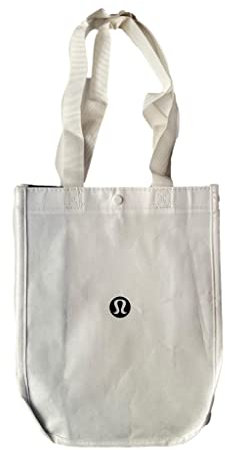 Lululemon New White Shopping Lunch Gym Tote Bag Yoga Dance Tennis Golf Gym Beach Skate