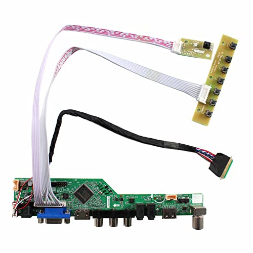 VSDISPLAY Placa Controladora H/D VGA USB LCD para 1366x768 40Pin | 14 '' 15.6 '' N156B6 LP156WH3 LTN140AT02 LTN156AT17 Panel del LCD
