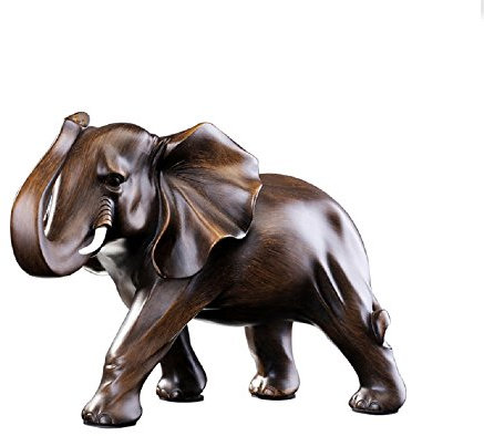 Novarian Creations Scultura elefante fortunato in palissandro