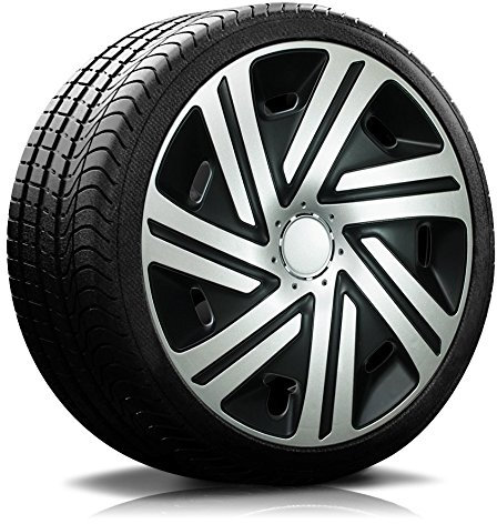 RADKAPPEN-Koenig 16 16 Zoll Radkappen Shadow-Line schwarz/silber RKK07 Radblenden 4 Stück