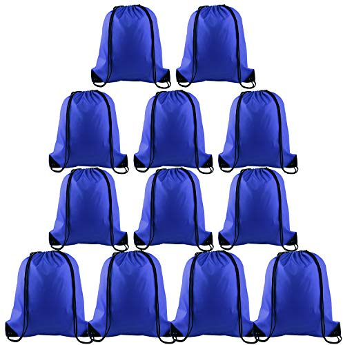 FEPITO 12 Stück Hai-Partygeschenktüten mit Kordelzug, Großpackung
