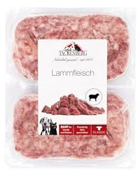 TACKENBERG Barf Lammfleisch für Hunde 14 x 500 g (7kg) - leckeres Frostfleisch als Hundefutter in Premiumqualität - geeignetes Gefrierfutter für deinen Vierbeiner - ohne Zusatzstoffe