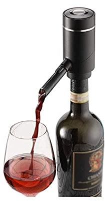 XIXIDIAN Dispenser aeratore di Vino Elettrico Portatile, Aeratore di Vino Elettrico Versatore Air Decanter Decanter Sistema di diffusore per Migliorare Gli Amanti del Vino Sapore del Vino