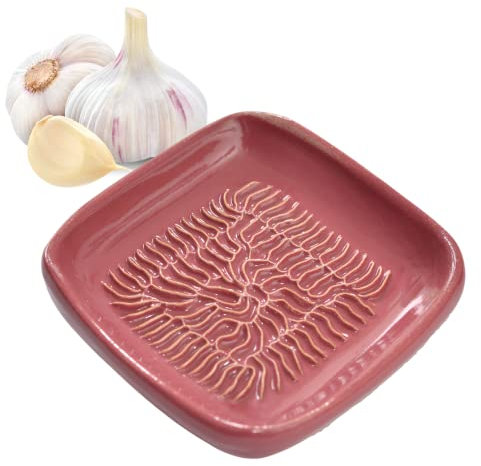 Finlandia ANCKERAMIC® - Rallador de cerámica como rallador de nuez moscada, rallador de ajos, rallador de jengibre, fabricado en Finlandia (rosa rubí)