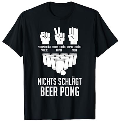Party Bier Bierpong Beer Pong T-Shirt