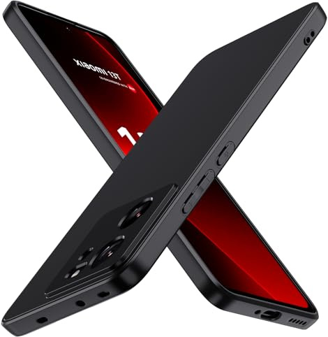 ivoler Negro Mate Funda para Xiaomi 13T / Xiaomi 13T Pro con Protección de Cámara, Carcasa Protectora Antigolpes, Ultrafina Suave TPU Silicona Caso Delgada Anti-Choques Case