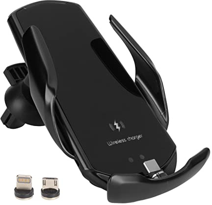 Cargador Magnético Inalámbrico para Automóvil con Sensor Inteligente, Soporte para Montaje en Salida de Aire Q3 15W Cargador Inalámbrico para Teléfono Celular Soporte para