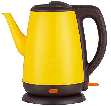 KANBUN Electric Kettle Electric Kettle Stainless Steel Long Mouth Electric teapot Large Capacity Household Electric Kettle@Yellow Present