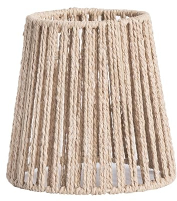 kowaku Paralume in Corda Intrecciata per lampadario retrò, Paralume in Corda Intrecciata, Paralume per Lampada a Sospensione per Isola della Cucina, Stile b