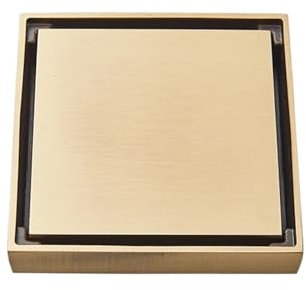 bodenablauf Edelstahl 15x15 Quadratischer unsichtbarer Badezimmer-Bodenablauf, Abfallgitter, Duschablauf, schwarzer Bodenablauf, Flieseneinsatz, Ablauf