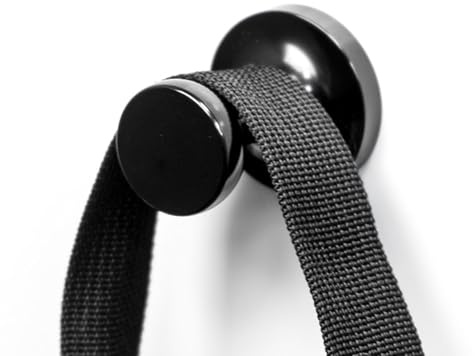 Magnetic Multi-Purpose Pin Hooks - No Tools Required - Use with Any Ferrous Surface or Included Adhesive-Backed Steel Discs - Perfect for Coats, Hats and Bags (Pack of 2) (36mm Dia x 39mm Length)