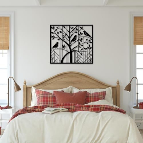 USTEL wanddeko metall - deko wohnzimmer Modern: Abstrakte Kunst Im Minimalistischen Stil. home deko Für Lebenräume. Feingearbeitete Laser-schnitt Metalle, Langlebig.A (70cm)