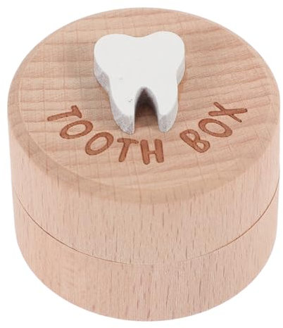 FUNOMOCYA Porta Denti Da Latte Scatola Portatile Per Denti Da Latte Baby Shower Scatola Dei Ricordi Per Neonati Per Il Dente Contenitore Per I Del Feto
