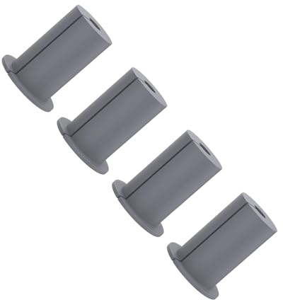 Hiraith Passacavo Passante a Parete per Cavo in Gomma da 4 Pezzi, Passacavo Ethernet da 1 Pollice per Casa Ed Esterno, Buona compatibilità, Piccolo e Leggero, Ampie Applicazioni (Grigio)