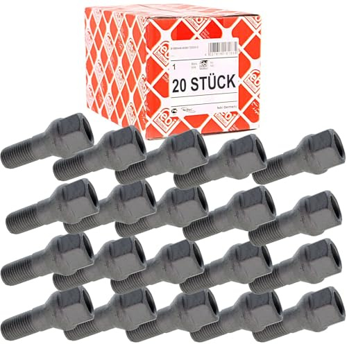 20x Febi Radbolzen Radschrauben Satz Stahlfelgen | 1 Vpe = 20x 21175 für 206 207 208 307 308