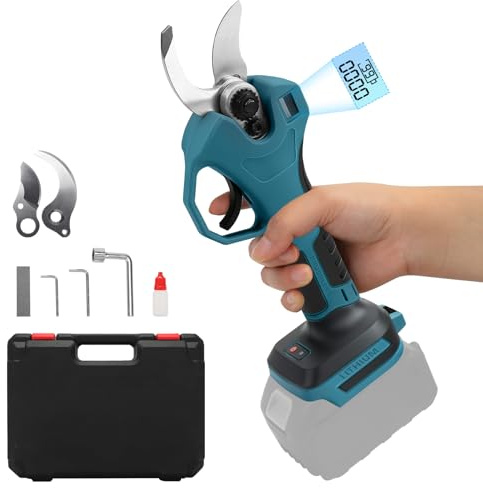Forbici Potatura a Batteria for Makita 18V AKKU | Forbice Elettrica per Potatura nit Motore Brushless, Schermo LCD, per Frutteti, Paesaggistica e Giardinaggio (senza batteria)