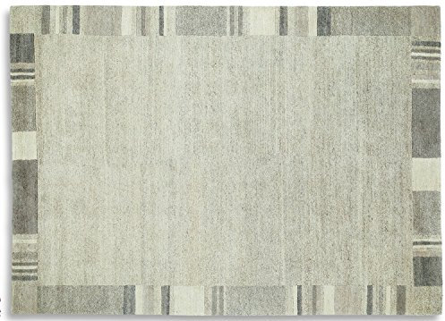 RIO FANTASIA echter original handgeknüpfter Nepal Teppich in hemp, Größe: 140x200 cm