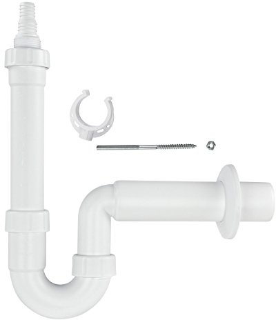 HAAS Kunststoff Waschmaschinensiphon DN 40 mm Waschmaschinensifon Ablaufgarnitur Siphon Sifon Waschmaschine Spülmaschine Geschirrspüler Ablauf Abfluss 1930