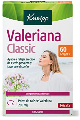 Kneipp Valeriana Classic, Ayuda a Relajar en Caso de Estrés y Favorece el Sueño, 60 Grageas