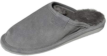 Lammfell Hausschuhe Frau Holle Premium Damen Fellschuhe aus 100% Merino Schaffell Größe EUR 38, Farbe Grau