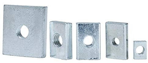 Ningvong Rechteckmutter Aluminiumprofilverschraubung Langmutter M6 8 * 28 * 25 * 5 (10 Stück)