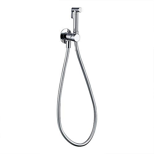Muslimische Dusche Pistolengraues Wc-Hand-Bidet-Sprühkit Mit Schlauch Und Halterung Wandmontage Heiß- Und Kaltmischbad-Wasserhahn-B