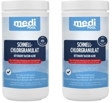 mediPOOL Schnell-ChlorGranulat 2X 1 kg