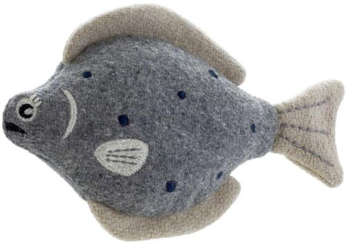 Hundespielzeug Skagen Steinbutt, grau 21 cm
