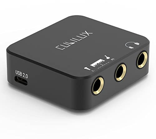 Cubilux HMS-C3 USB C zu Guitar Adapter, Typ C zu 6,35mm Gitarre für iPhone 15+/15 Pro Max iPad 10 iPad Pro iPad Air 5/4, Samsung S23/S22/S21/S20 Tab S9/S8/S7/S6, Pixel 8/7/6 Pro 7a/6a