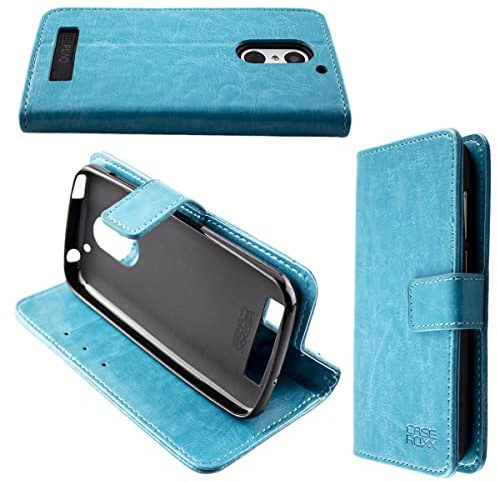 caseroxx Bookstyle-Case für PEAQ PSP 400 | Aufklappbare Buch-Schutzhülle mit Innenfächern und Rundumschutz für den Alltag, aus Kunstleder