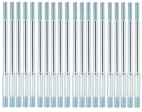 Tissting Espárrago del carburador, Tornillos de Cabeza de Cilindro M6x8x135 de Acero al Carbono, Pernos de Montaje del generador, Accesorios de Doble Tornillo para Agricultura, Pesca Cría de Animales