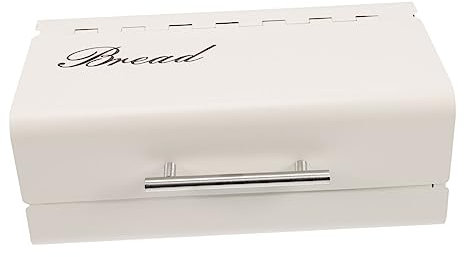 UPKOCH Caja De Almacenamiento Abatible De Hierro Para Pan Porta Pan Doméstica Para Cocina Multifunción De Material Duradero Soporte Para Alimentos
