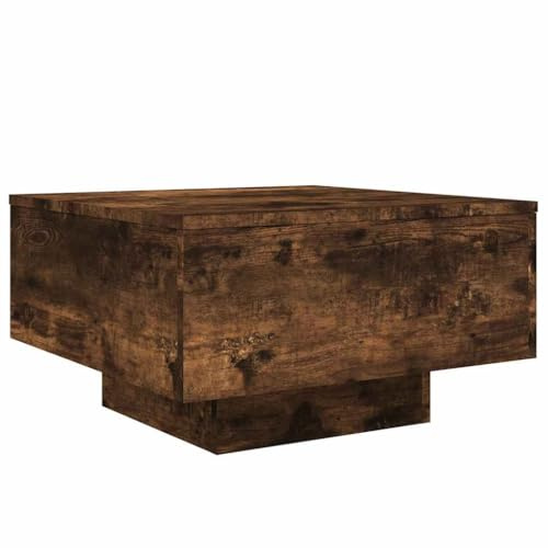 vidaXL Couchtisch Räuchereiche 55x55x31 cm Holzwerkstoff