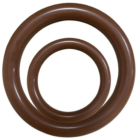 Braune FKM-O-Ring-Dichtung 19mm x 16mm x 1.5mm, 19mm AD, 16mm ID, 1.5mm Breite O-Ring-Dichtungen, Packung mit 10