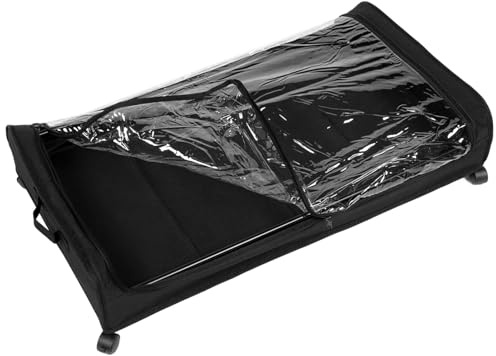 Amosfun Estante De Almacenamiento De Ropa Debajo De La Cama Zapatero Con Ruedas y Tapa Organizador De Almacenaje