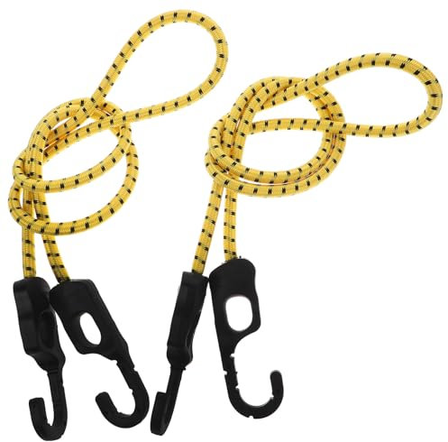 Yardwe 2stücke Pack Fahrrad Gepäckspanngurt Mit Haken Ladungssicherung Elastisches Befestigungsgurt Verstellbares Seil Zur Gepäckbefestigung