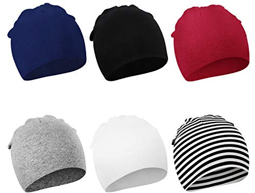 DRESHOW 4 PCS Bebé Beanie Sombrero Recién Nacidos Niño Pequeño Sombrero para Bebés Niños Gorros